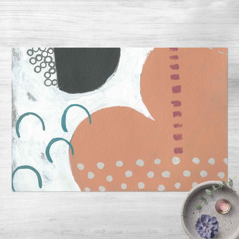 

Alfombras vinílicas - Carnival Of Shapes In Salmon III - Apaisado 2:3 Dimensión LxA: 60cm x 90cm