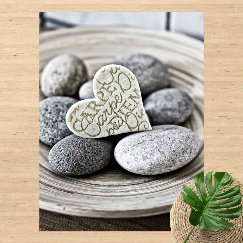 

Alfombras vinílicas - Carpe Diem Heart With Stones - Alto 4:3 Dimensión LxA: 60cm x 45cm