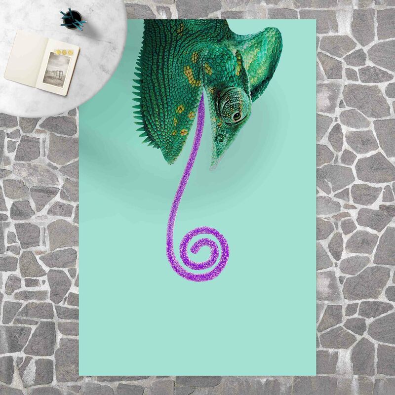 

Alfombras vinílicas - Chameleon With Sugary Tongue - Alto 3:2 Dimensión LxA: 210cm x 140cm