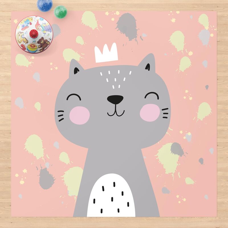 

Alfombras vinílicas - Cheeky Cat - Cuadrado 1:1 Dimensión LxA: 40cm x 40cm