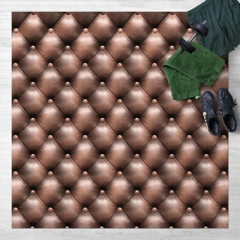 

Bilderwelten - Alfombras vinílicas - Chesterfield Leather - Cuadrado 1:1 Dimensión LxA: 140cm x 140cm