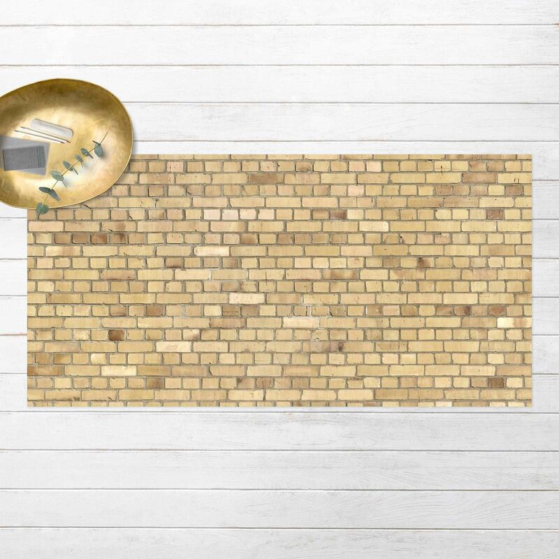 

Alfombras vinílicas - Clinker Brick Licht Yellow - Apaisado 1:2 Dimensión LxA: 50cm x 100cm