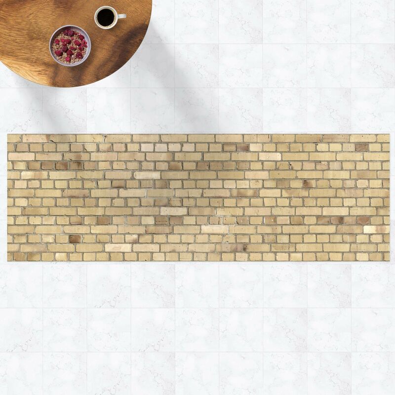 

Alfombras vinílicas - Clinker Brick Licht Yellow - Panorama Formato apaisado Dimensión LxA: 30cm x 90cm