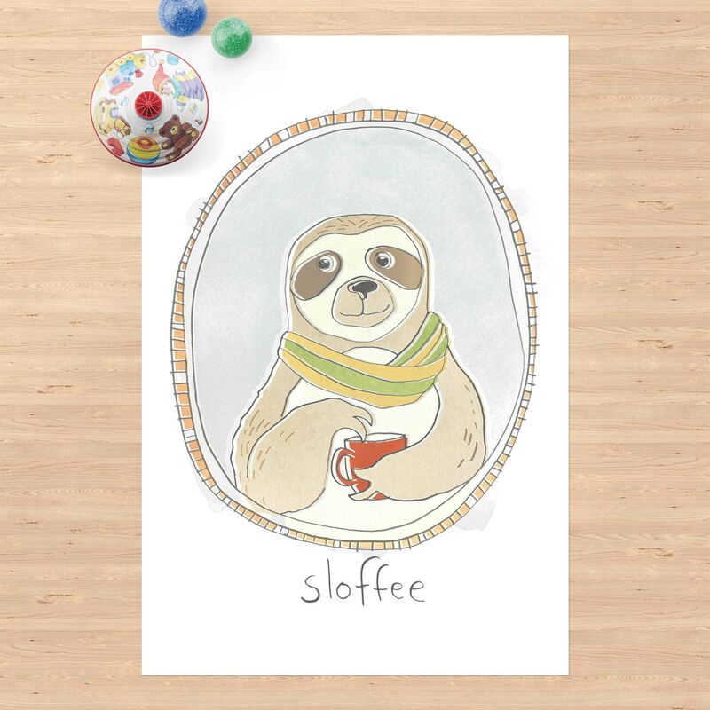 

Alfombras vinílicas - Coffeinated Sloth - Alto 3:2 Dimensión LxA: 120cm x 80cm