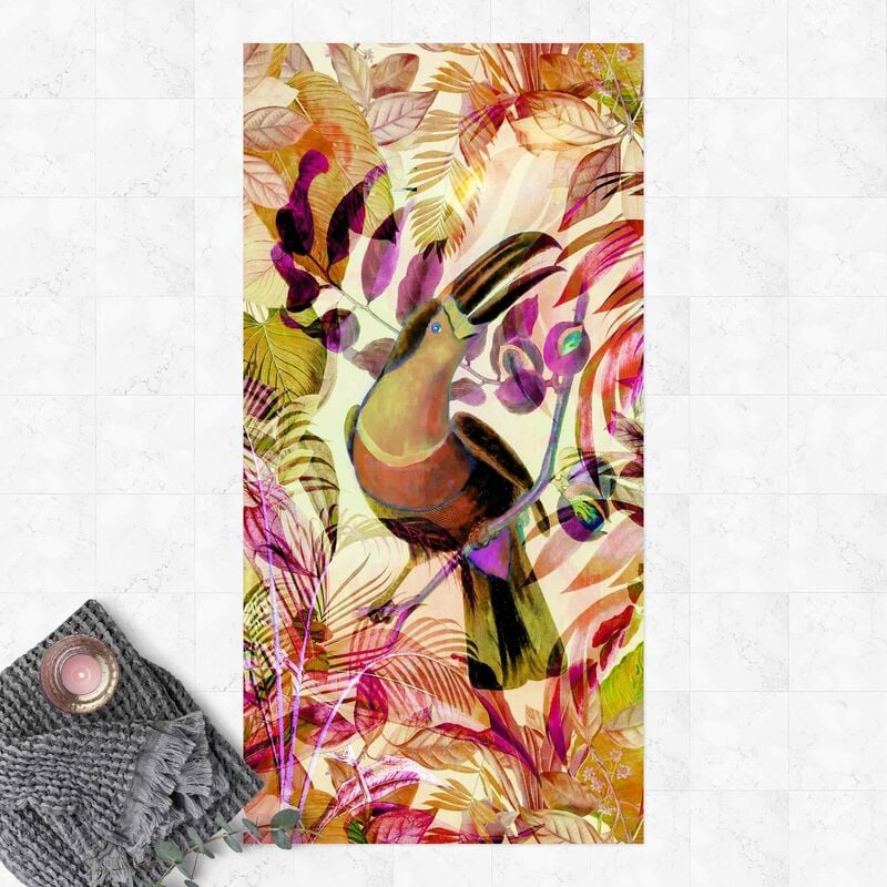 

Alfombras vinílicas - Colourful Collage - Toucan - Alto 2:1 Dimensión LxA: 100cm x 50cm