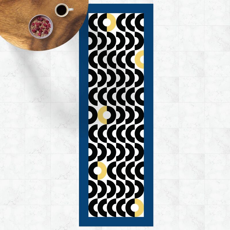 

Alfombras vinílicas - Composition Of Semicircles With Frame - Panorámico Dimensión LxA: 150cm x 50cm
