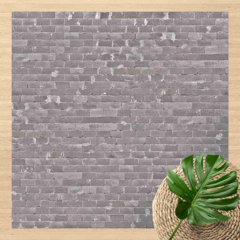 

Bilderwelten - Alfombras vinílicas - Concrete Brick - Cuadrado 1:1 Dimensión LxA: 140cm x 140cm