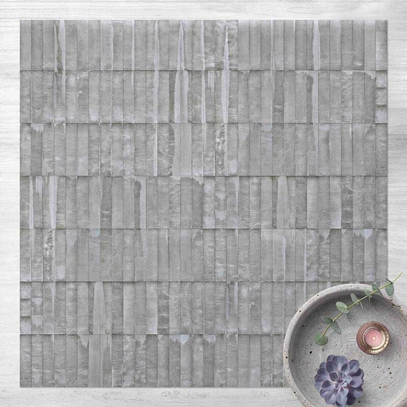 

Alfombras vinílicas - Concrete Brick Wallpaper - Cuadrado 1:1 Dimensión LxA: 40cm x 40cm