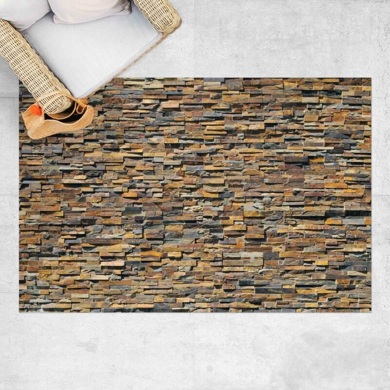 

Alfombras vinílicas - Coppergold Stonewall - Apaisado 2:3 Dimensión LxA: 80cm x 120cm