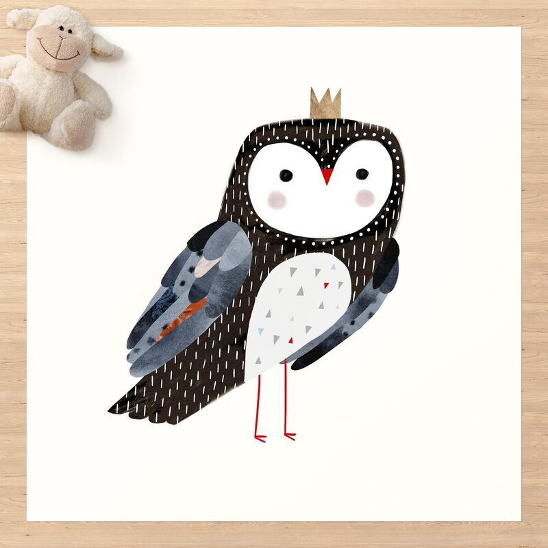 

Alfombras vinílicas - Crowned Owl Dark - Cuadrado 1:1 Dimensión LxA: 60cm x 60cm