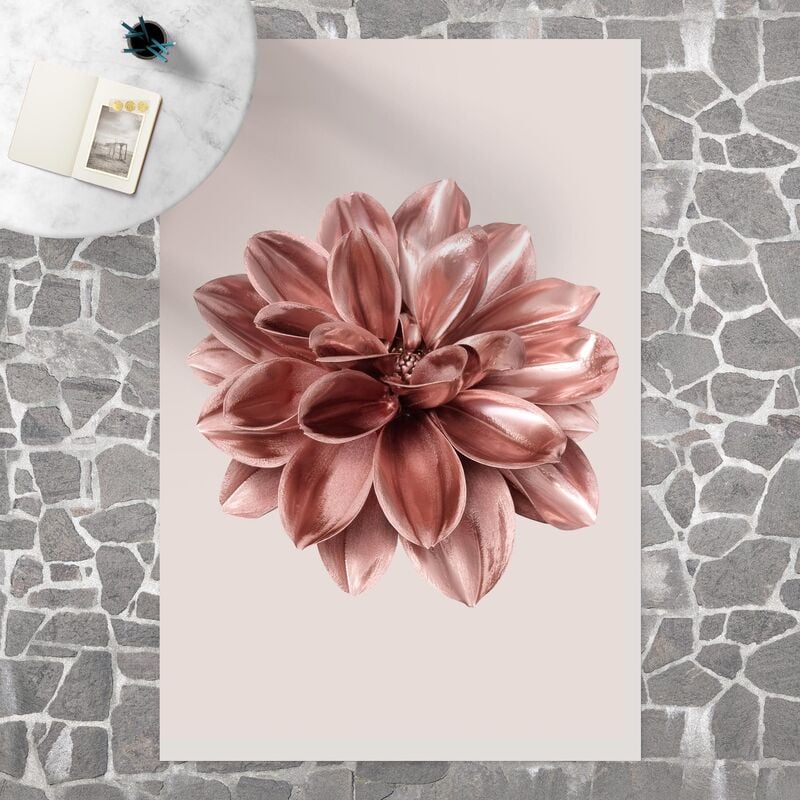 

Alfombras vinílicas - Dahlia Flower Rosegold Metallic - Alto 3:2 Dimensión LxA: 120cm x 80cm