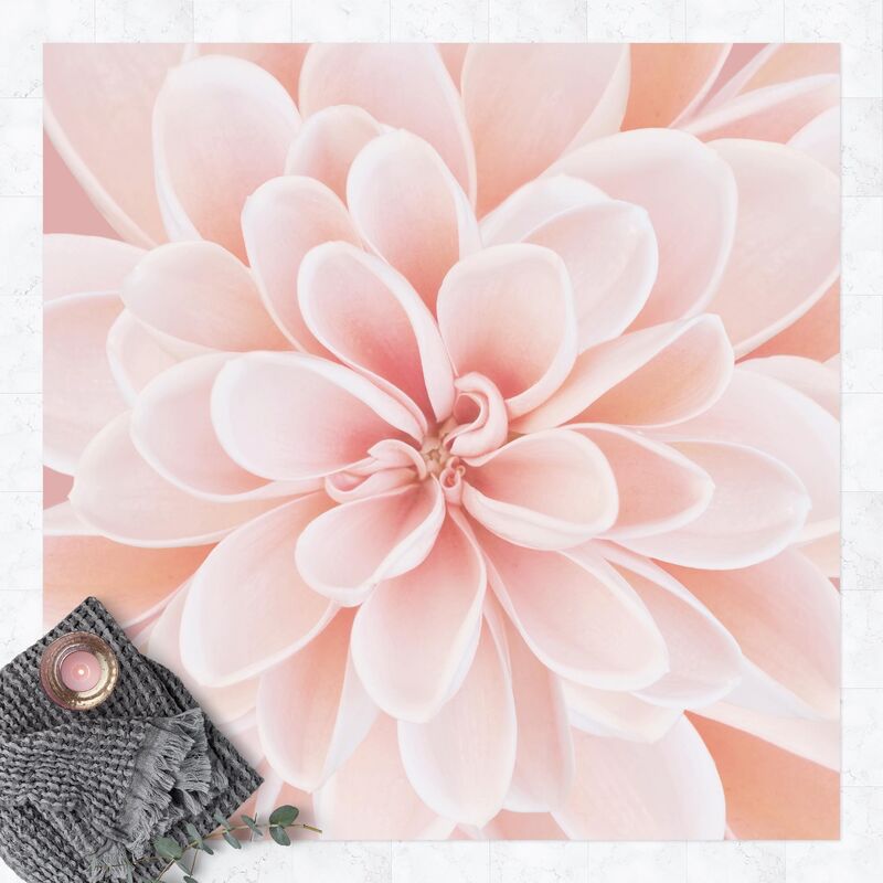 

Alfombras vinílicas - Dahlia In Pastel Pink - Cuadrado 1:1 Dimensión LxA: 60cm x 60cm