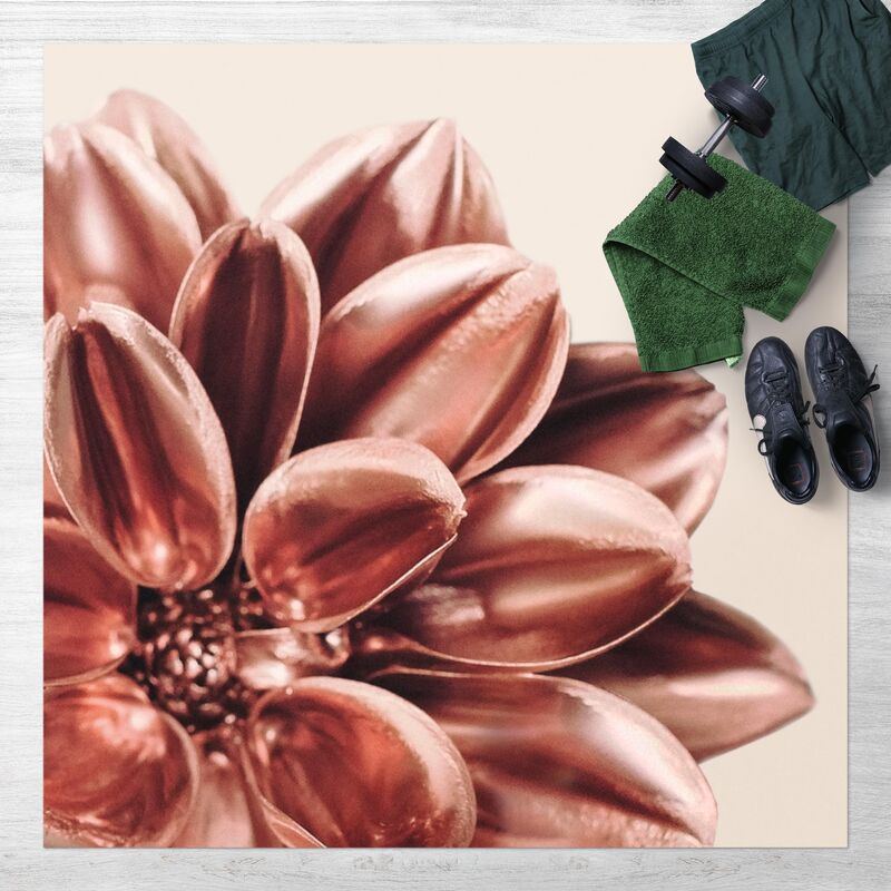 

Alfombras vinílicas - Dahlia Pink Gold Pink Detail - Cuadrado 1:1 Dimensión LxA: 80cm x 80cm