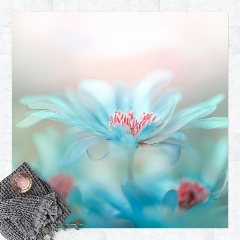 

Bilderwelten - Alfombras vinílicas - Delicate Flowers In Watercolour - Cuadrado 1:1 Dimensión LxA: 120cm x 120cm