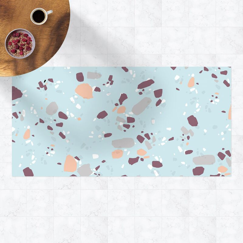 

Bilderwelten - Alfombras vinílicas - Detailed Terrazzo Pattern Bolzano - Apaisado 1:2 Dimensión LxA: 110cm x 220cm