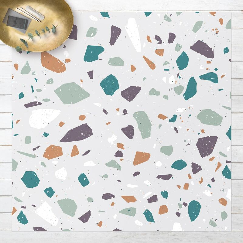 

Alfombras vinílicas - Detailed Terrazzo Pattern Grosseto - Cuadrado 1:1 Dimensión LxA: 40cm x 40cm