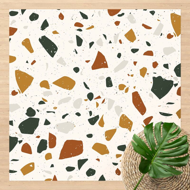 

Alfombras vinílicas - Detailed Terrazzo Pattern Leghorn - Cuadrado 1:1 Dimensión LxA: 80cm x 80cm