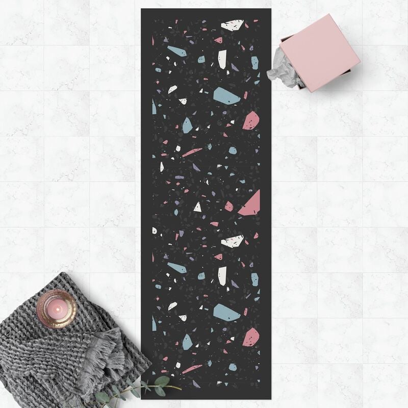 

Bilderwelten - Alfombras vinílicas - Detailed Terrazzo Pattern Taranto With Frame - Panorámico Dimensión LxA: 210cm x 70cm