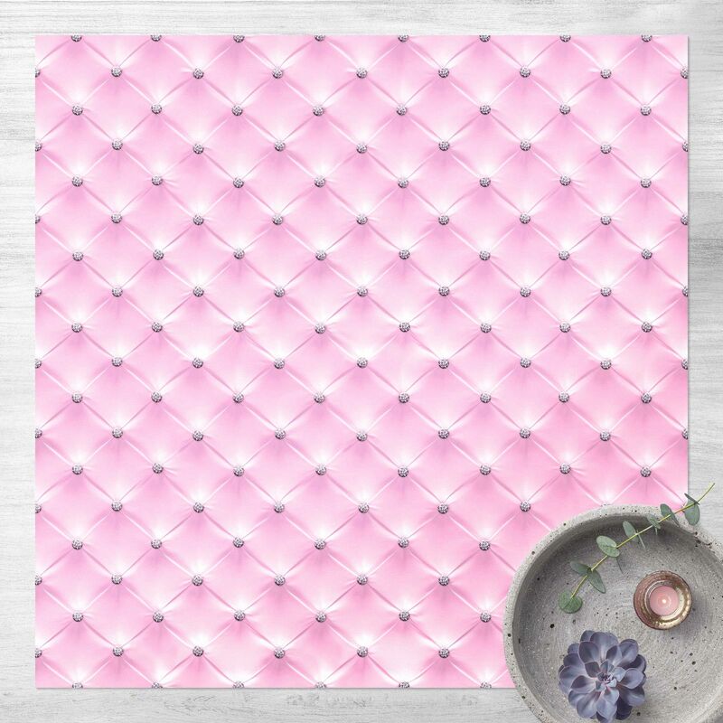 

Bilderwelten - Alfombras vinílicas - Diamond Light Pink Luxury - Cuadrado 1:1 Dimensión LxA: 140cm x 140cm