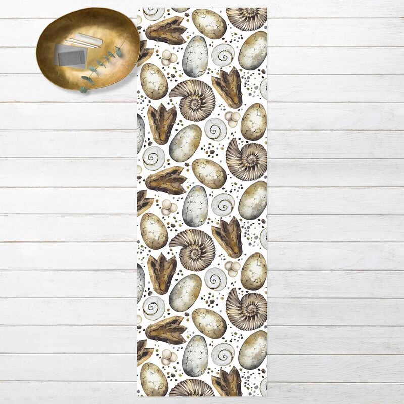 

Alfombras vinílicas - Discoverer Of Dinosaur Eggs And Tracks - Panorámico Dimensión LxA: 150cm x 50cm