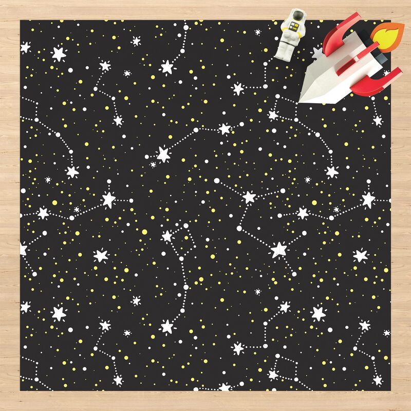 

Alfombras vinílicas - Drawn Starry Sky With Great Bear - Cuadrado 1:1 Dimensión LxA: 40cm x 40cm