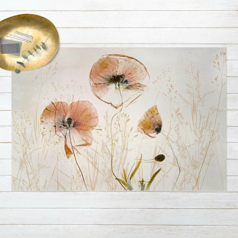 

Alfombras vinílicas - Dried Poppy Flowers With Delicate Grasses - Apaisado 2:3 Dimensión LxA: 80cm x 120cm