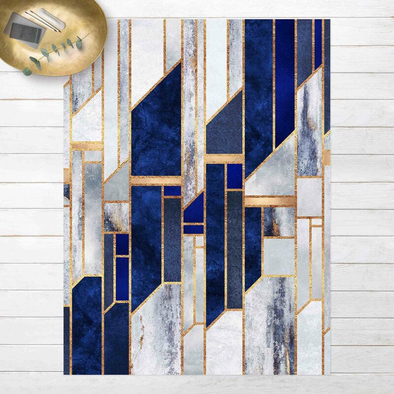 

Alfombras vinílicas - Elisabeth Fredriksson - Geometric Shapes With Gold - Alto 4:3 Dimensión LxA: 80cm x 60cm