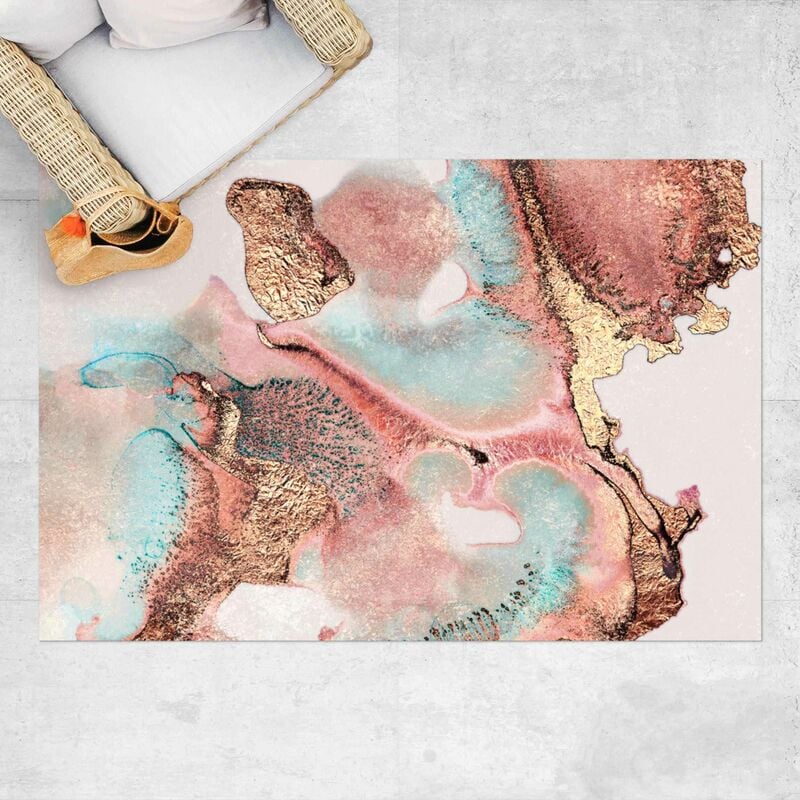 

Alfombras vinílicas - Elisabeth Fredriksson - Golden Watercolour Rosé - Apaisado 2:3 Dimensión LxA: 120cm x 180cm