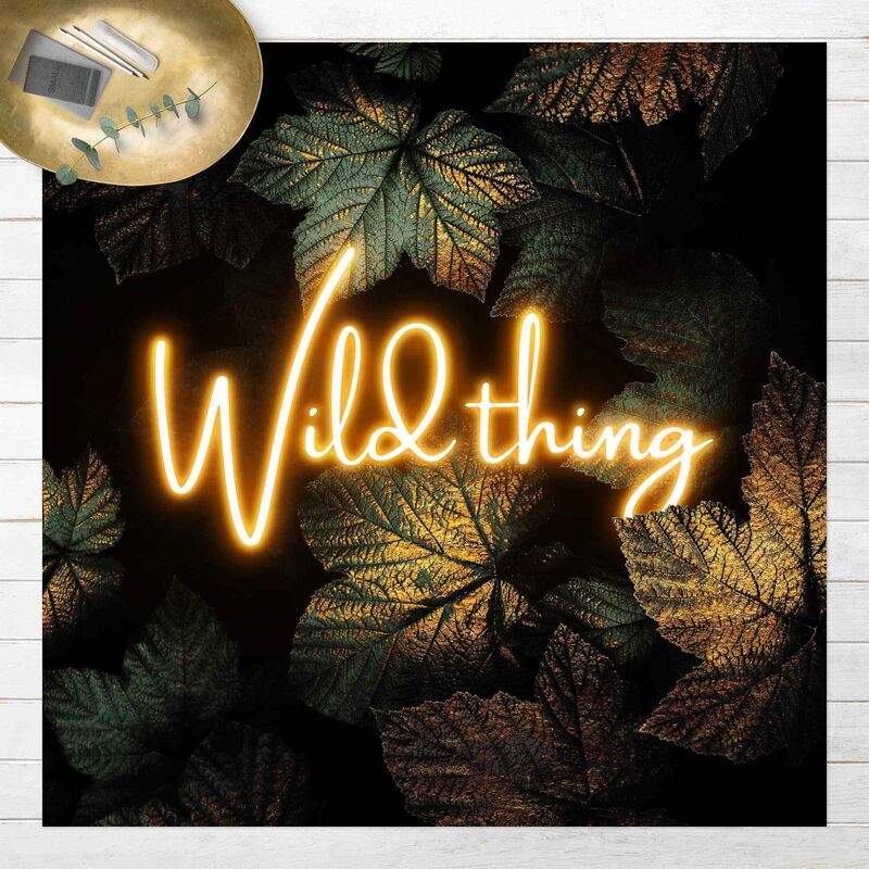 

Bilderwelten - Alfombras vinílicas - Elisabeth Fredriksson - Wild Thing Golden Leaves - Cuadrado 1:1 Dimensión LxA: 40cm x 40cm