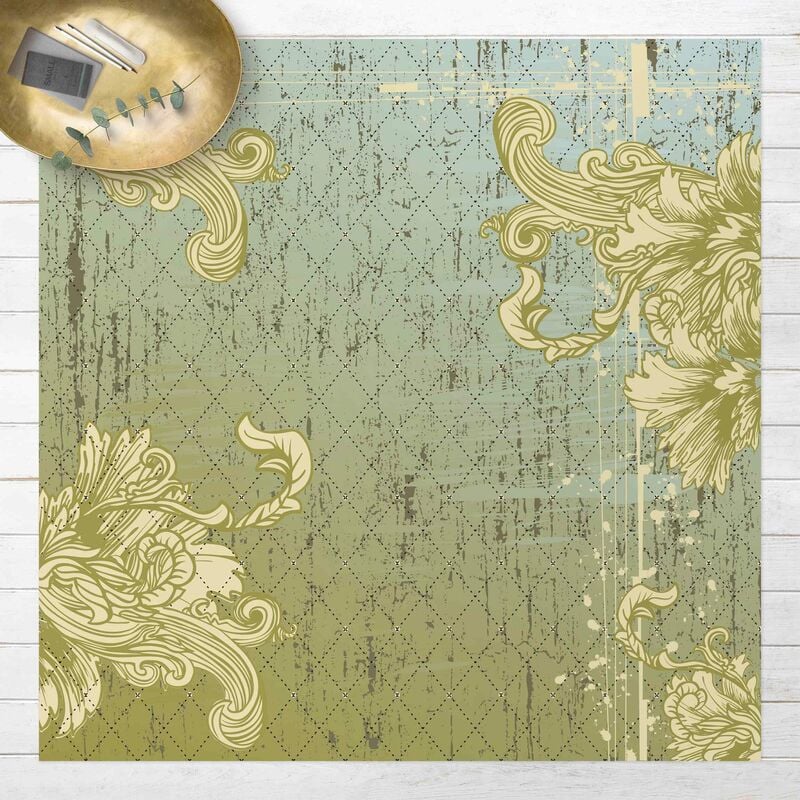 

Bilderwelten - Alfombras vinílicas - Floral Baroque - Cuadrado 1:1 Dimensión LxA: 140cm x 140cm