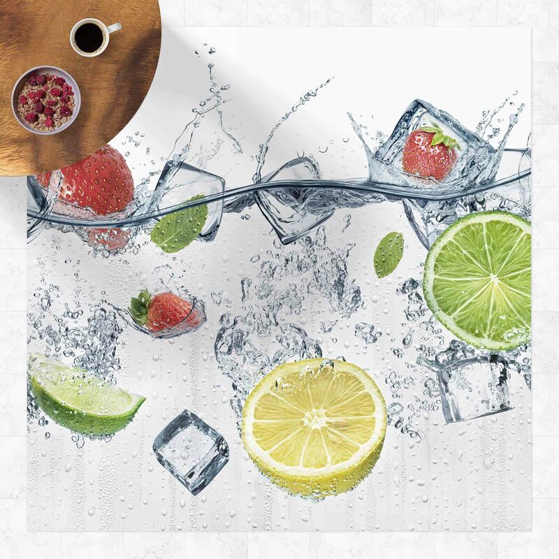 

Alfombras vinílicas - Fruit Cocktail - Cuadrado 1:1 Dimensión LxA: 40cm x 40cm