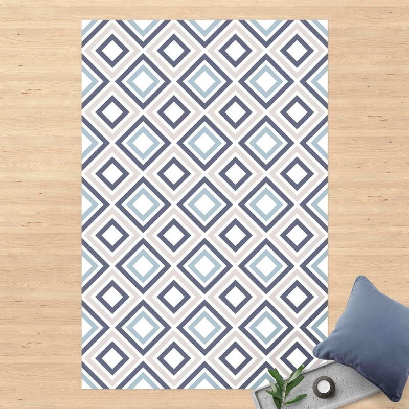 

Alfombras vinílicas - Geometrical Pattern Framed Squares - Alto 3:2 Dimensión LxA: 150cm x 100cm