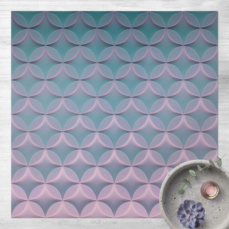 

Alfombras vinílicas - Geometrical Pattern In Decreasing Light - Cuadrado 1:1 Dimensión LxA: 60cm x 60cm