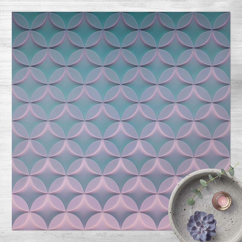 

Alfombras vinílicas - Geometrical Pattern In Decreasing Light - Cuadrado 1:1 Dimensión LxA: 100cm x 100cm