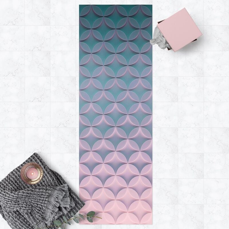 

Alfombras vinílicas - Geometrical Pattern In Decreasing Light - Panorámico Dimensión LxA: 120cm x 40cm