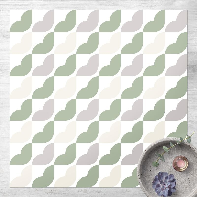 

Alfombras vinílicas - Geometrical Pattern Of Quarter Circles - Cuadrado 1:1 Dimensión LxA: 100cm x 100cm