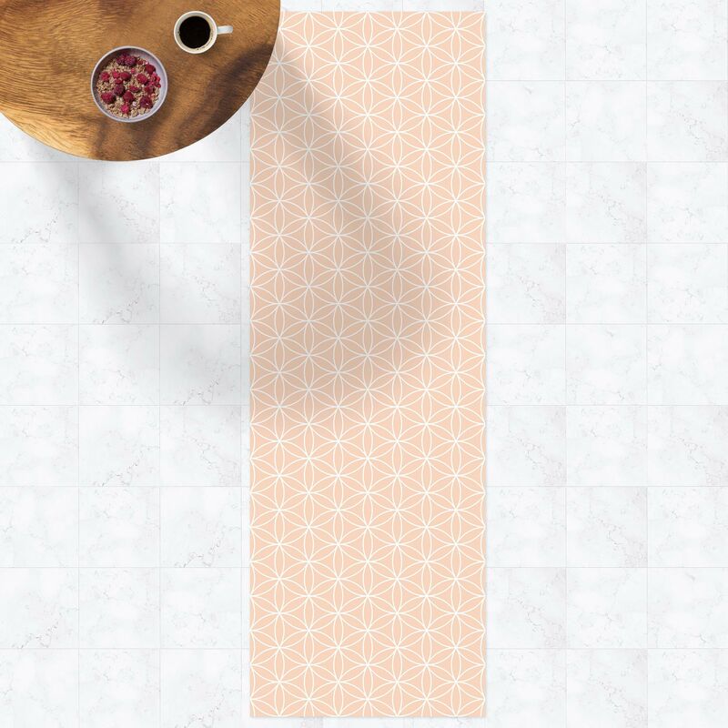 

Alfombras vinílicas - Geometrical Pattern Runde Flower Stamp - Panorámico Dimensión LxA: 210cm x 70cm