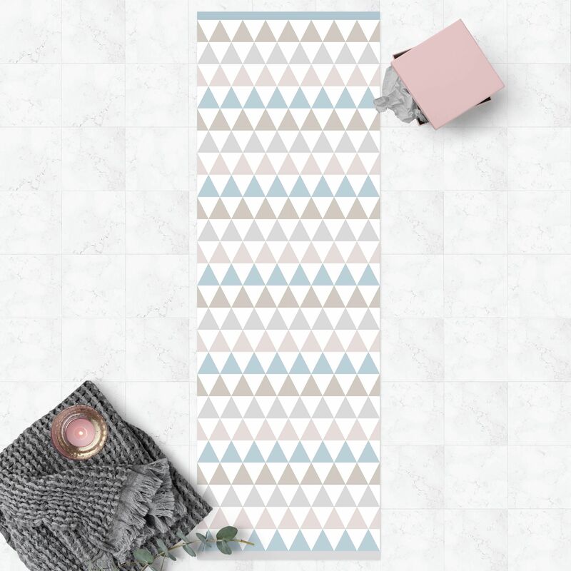 

Bilderwelten - Alfombras vinílicas - Geometrical Pattern Triangles With Stripes - Panorámico Dimensión LxA: 240cm x 80cm