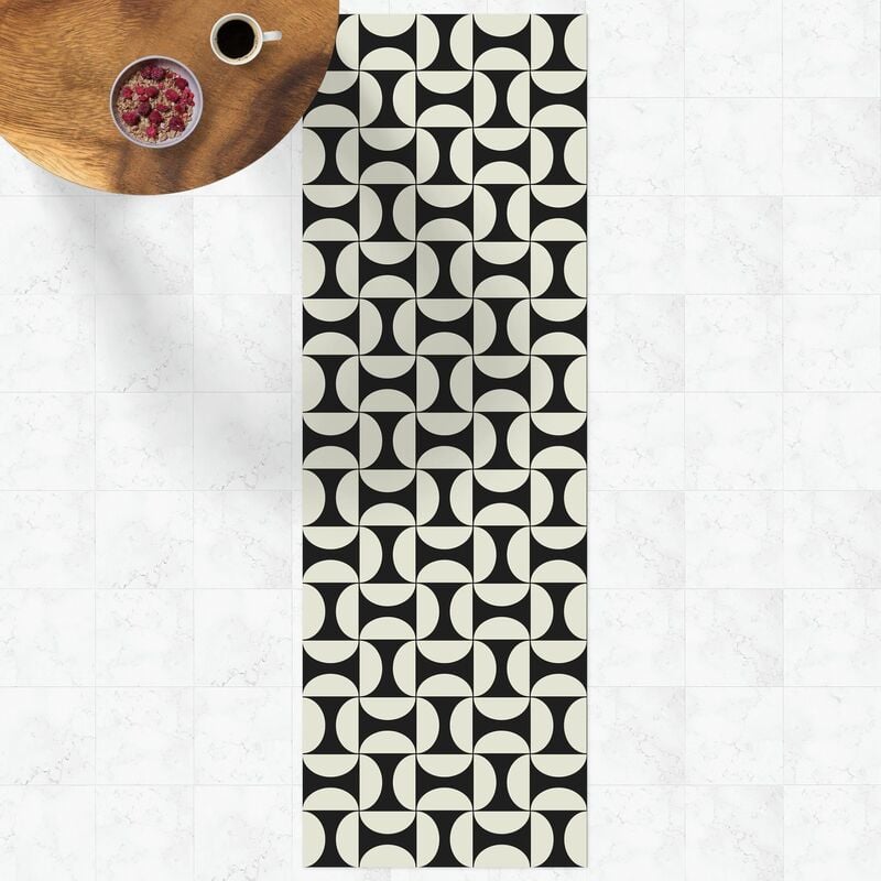 

Bilderwelten - Alfombras vinílicas - Geometrical Tile Arches Sand With Border - Panorámico Dimensión LxA: 90cm x 30cm