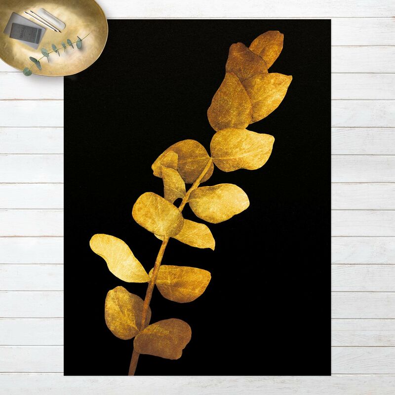 

Alfombras vinílicas - Gold - Eucalyptus On Black - Alto 4:3 Dimensión LxA: 60cm x 45cm