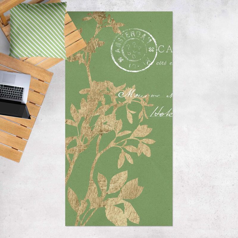 

Alfombras vinílicas - Golden Leaves On Lind I - Alto 2:1 Dimensión LxA: 160cm x 80cm