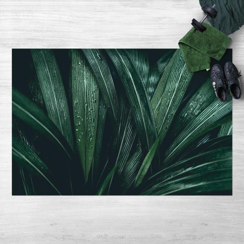 

Alfombras vinílicas - Green Palm Leaves - Apaisado 2:3 Dimensión LxA: 100cm x 150cm