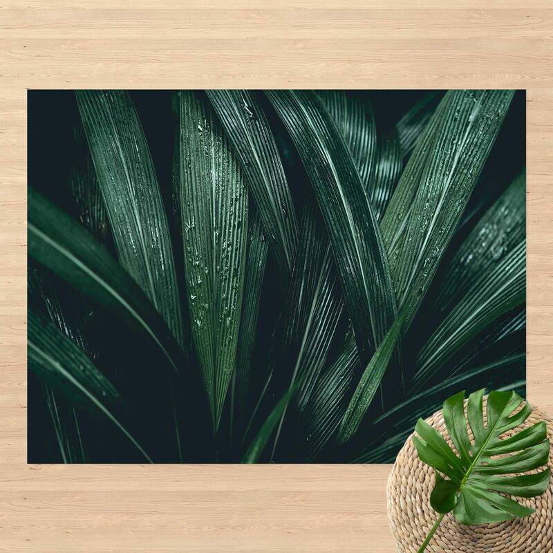 

Alfombras vinílicas - Green Palm Leaves - Apaisado 3:4 Dimensión LxA: 45cm x 60cm