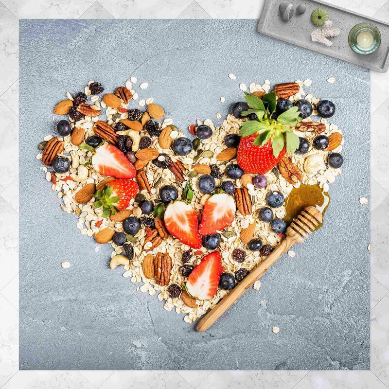 

Bilderwelten - Alfombras vinílicas - Heart Of Cereals - Cuadrado 1:1 Dimensión LxA: 40cm x 40cm