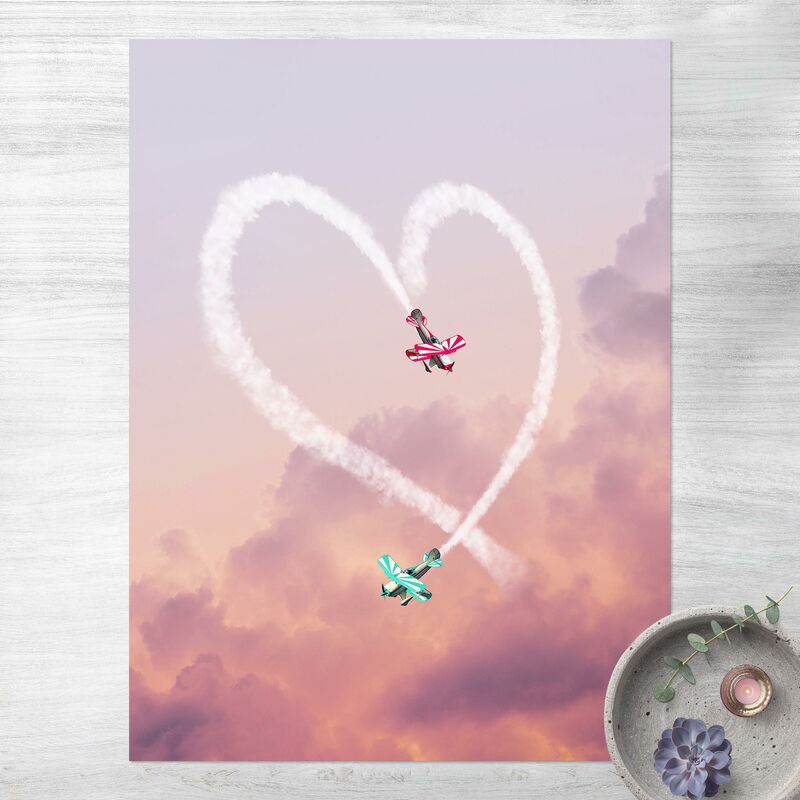 

Alfombras vinílicas - Heart With Airplanes - Alto 4:3 Dimensión LxA: 80cm x 60cm