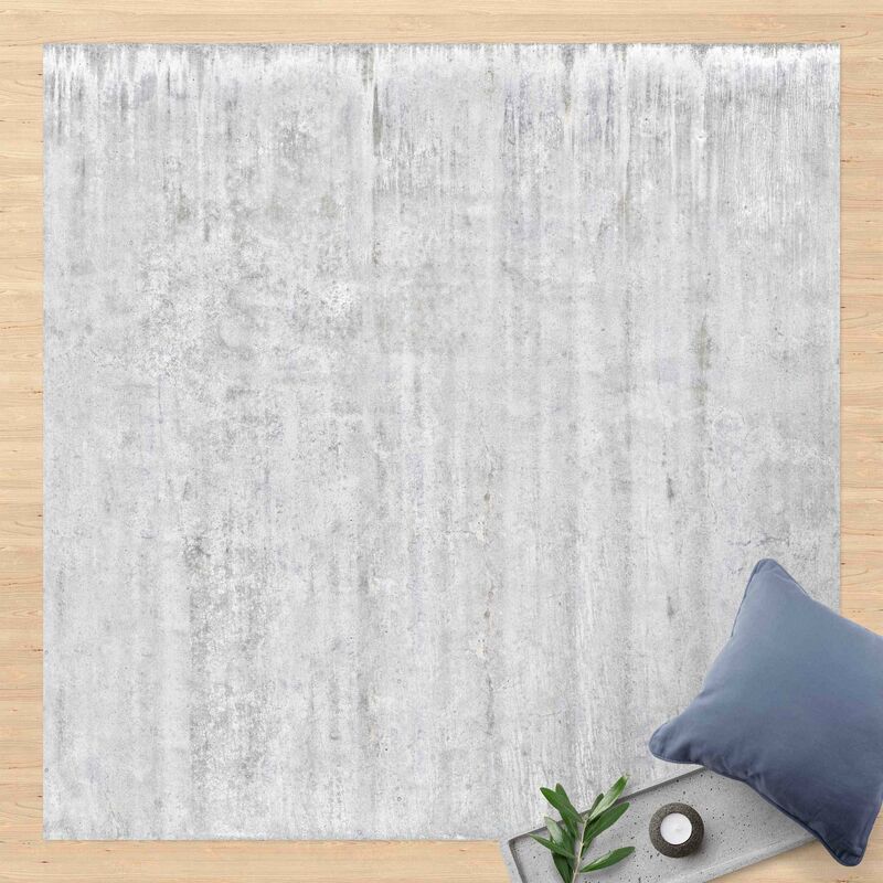 

Bilderwelten - Alfombras vinílicas - High Loft Concrete Wall Wallpaper - Cuadrado 1:1 Dimensión LxA: 140cm x 140cm