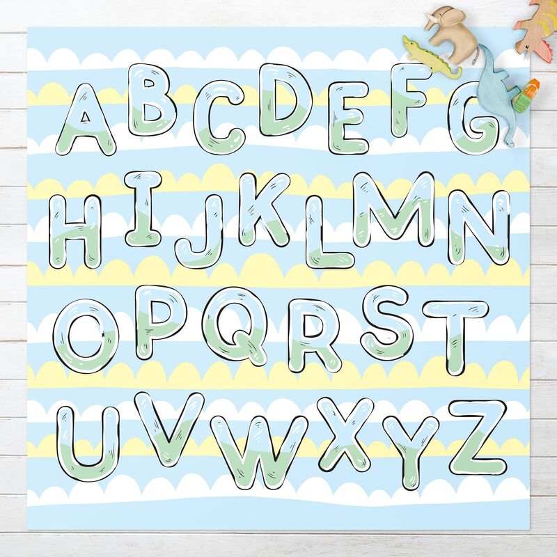 

Bilderwelten - Alfombras vinílicas - I Am Learning The Alphabet From A To Z - Cuadrado 1:1 Dimensión LxA: 120cm x 120cm