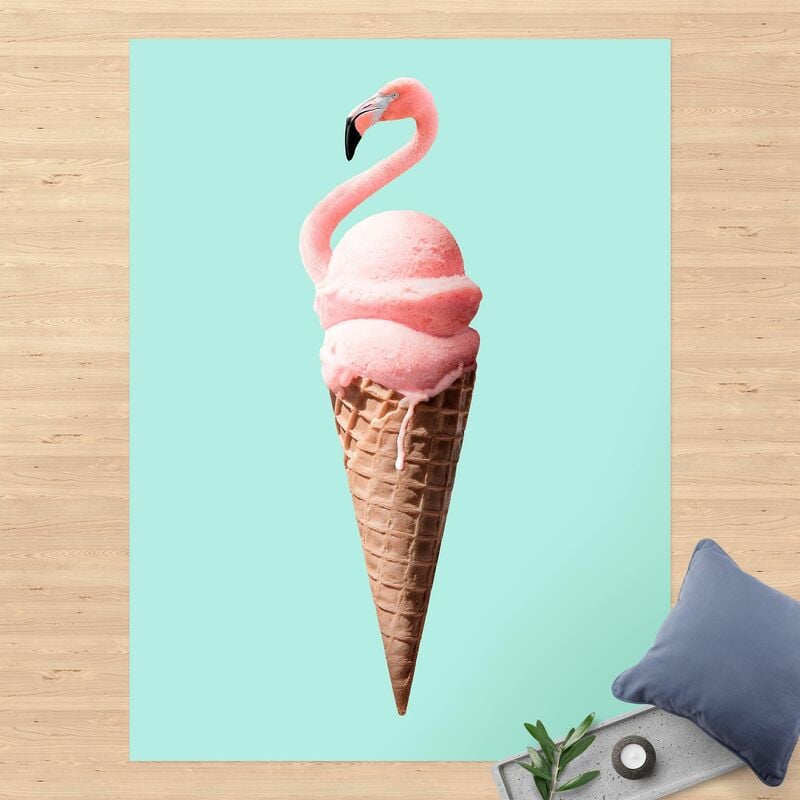 

Alfombras vinílicas - Ice Cream Cone With Flamingo - Alto 4:3 Dimensión LxA: 180cm x 135cm