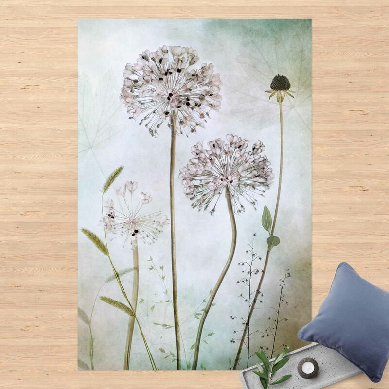 

Alfombras vinílicas - Leek Flowers In Pastel - Alto 3:2 Dimensión LxA: 120cm x 80cm