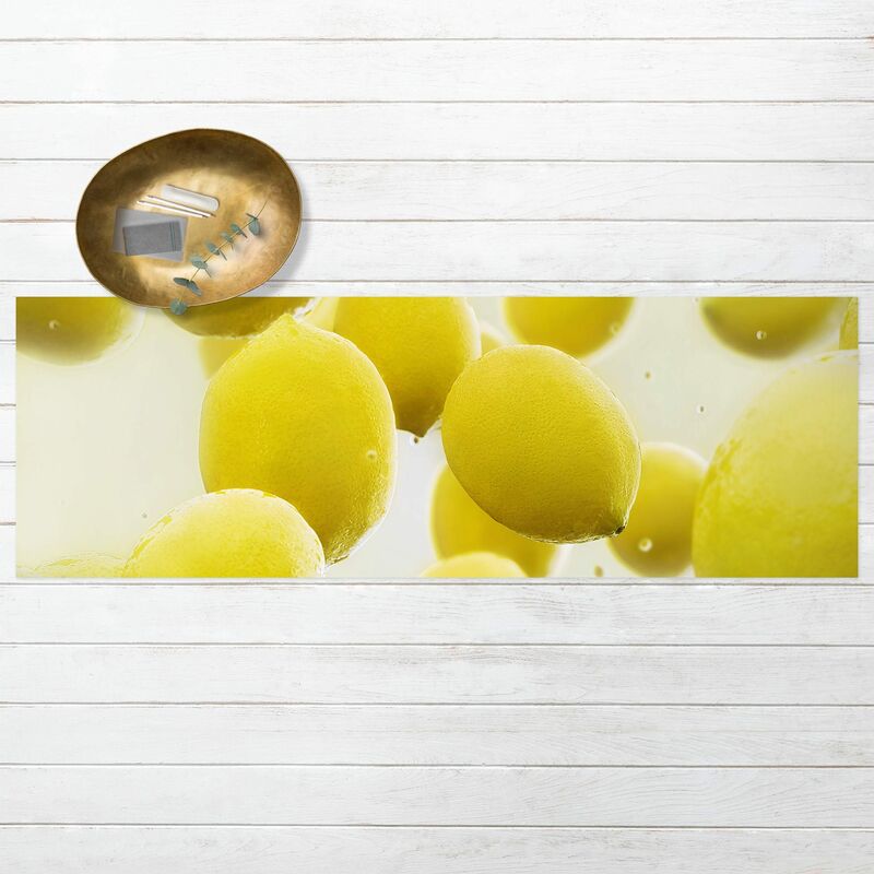 

Alfombras vinílicas - Lemons In Water - Panorama Formato apaisado Dimensión LxA: 100cm x 300cm